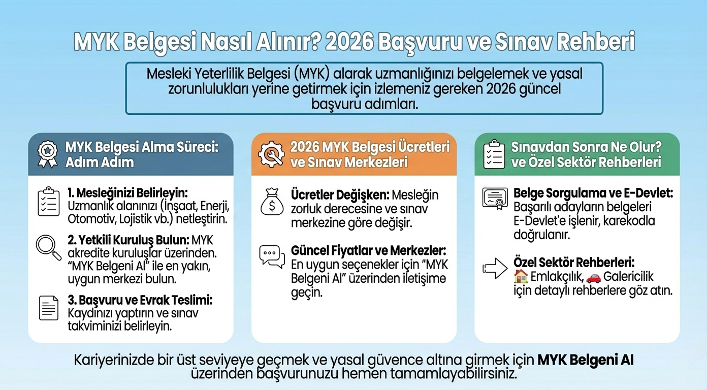 MYK Belgesi Nasıl Alınır? 2026 Başvuru ve Sınav Rehberi